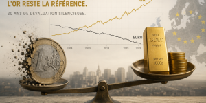 L'euro, vingt ans de dévaluation silencieuse : pourquoi l'or dit la vérité que votre banque ne vous montre pas