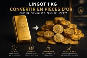 Lingot 1 kg : le convertir en pièces d'or pour gagner en flexibilité