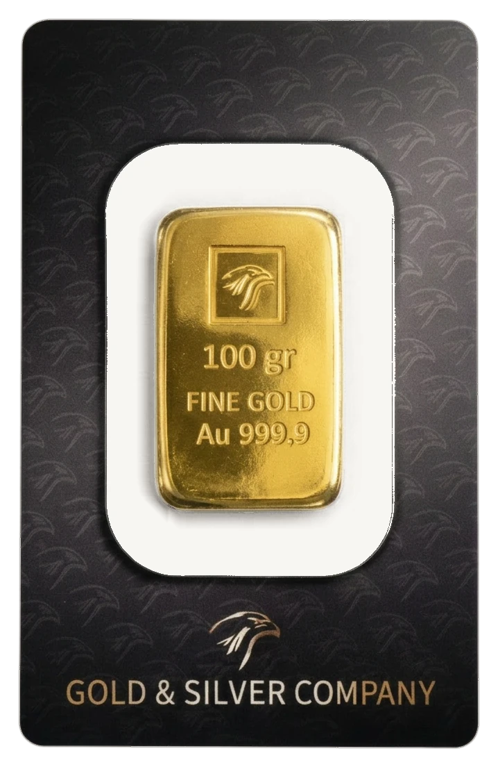 Lingot d'or 100 grammes GSC