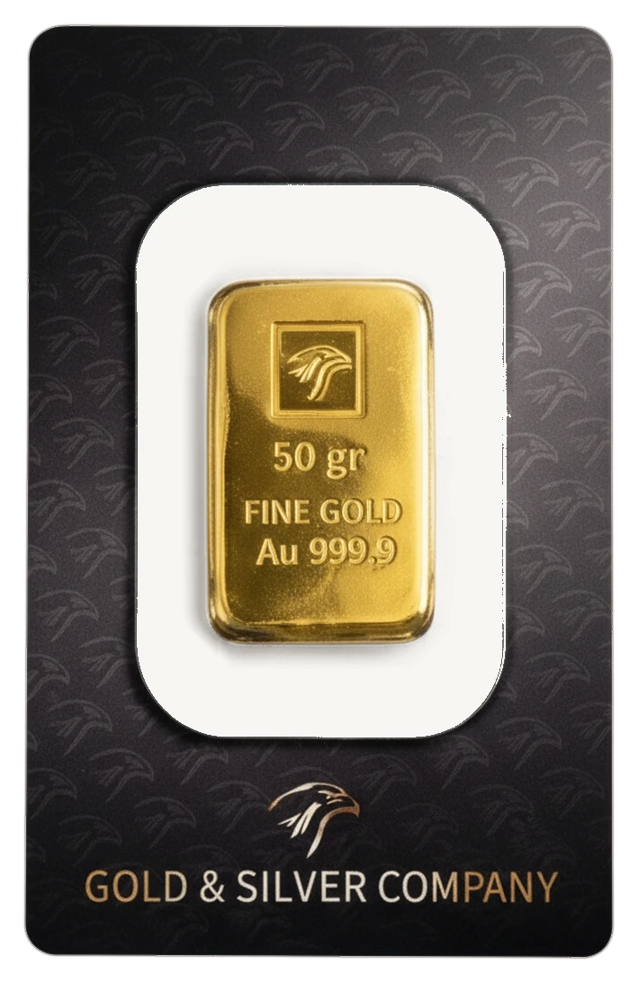 Lingot d'or 50 grammes GSC