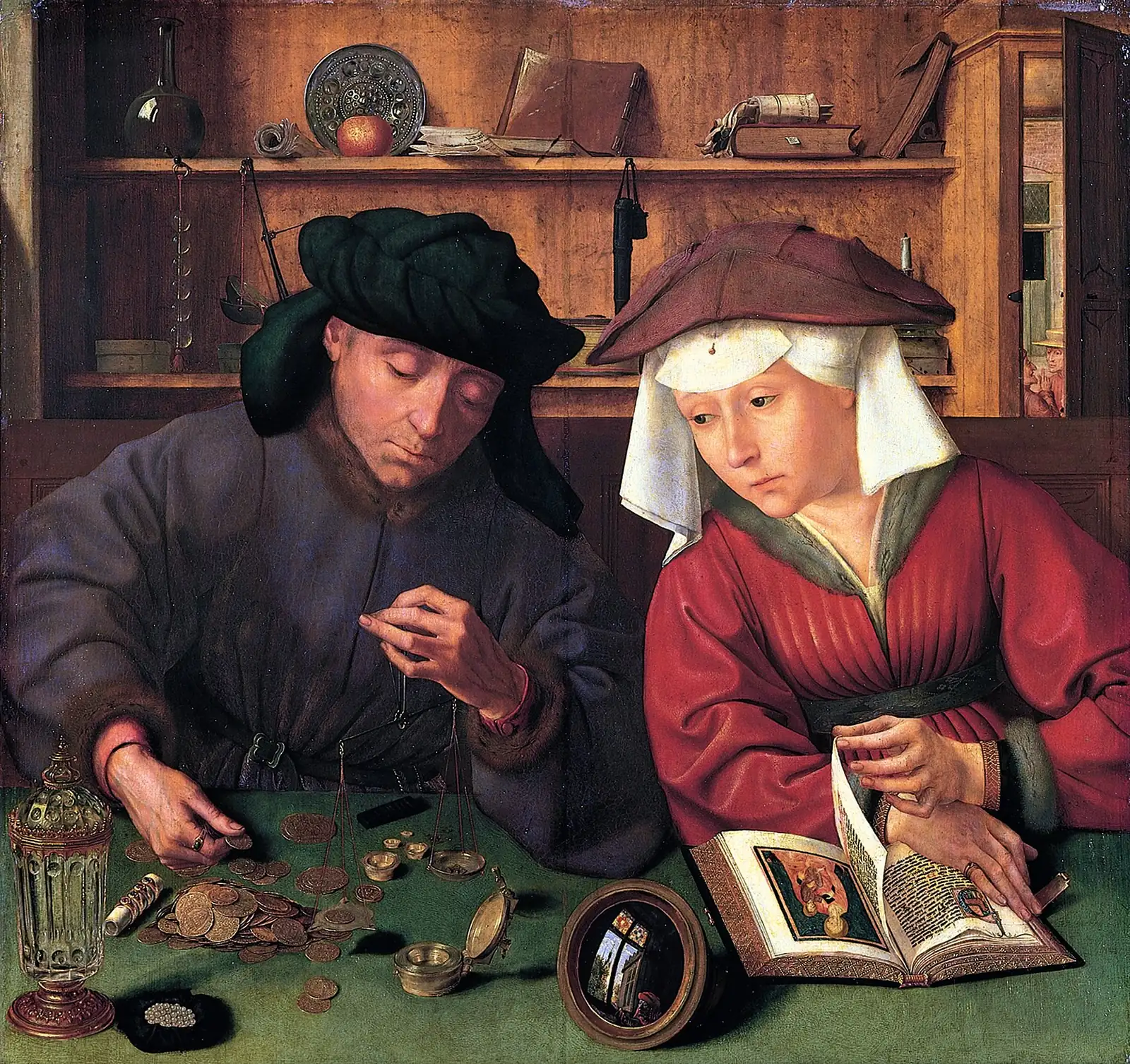 Quinten Massys, Le prêteur et sa femme, 1514